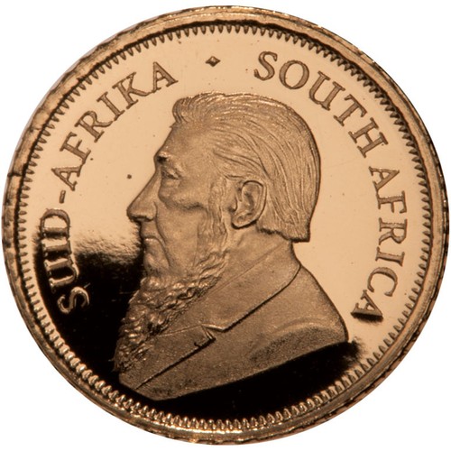 Quarter ounce Krugerrand gold coin South African 22ct bullion 7.77g pure gold investment